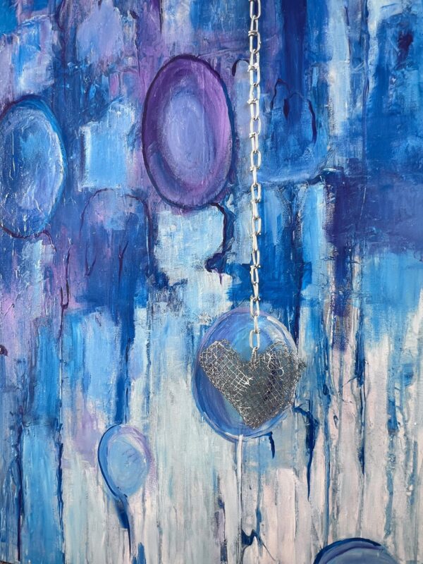 Seeds of Love. Mixed Media on Canvas. Size 40 x 60 inch