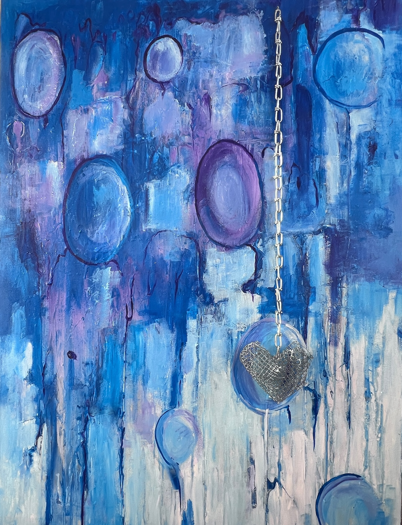 Seeds-of-Love. Mixed Media on Canvas. 40 x 60 