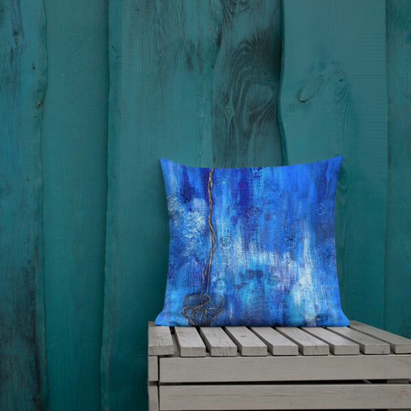 Premium Art Pillow. Artwork Blue June by Krystman - Image 7