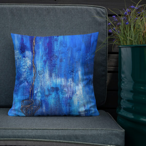 Premium Art Pillow. Artwork Blue June by Krystman - Image 6