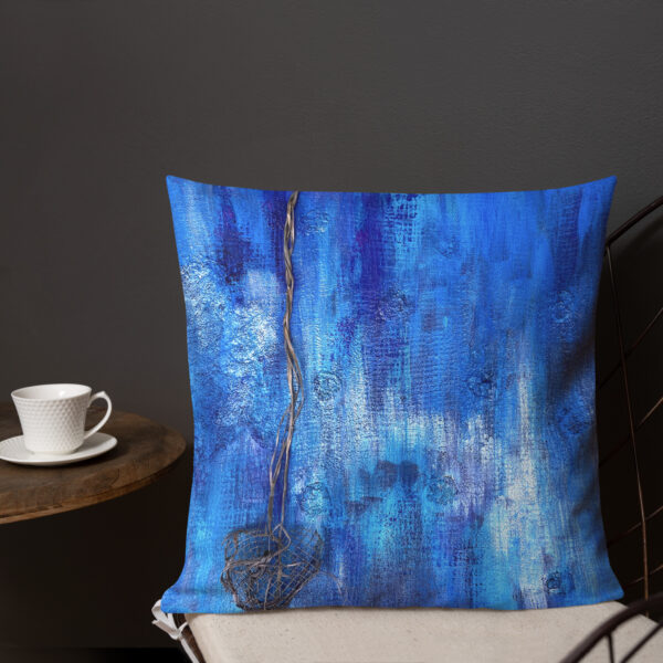Premium Art Pillow. Artwork Blue June by Krystman - Image 5