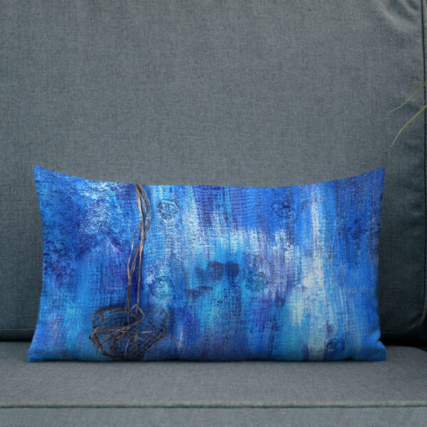 Premium Art Pillow. Artwork Blue June by Krystman - Image 8
