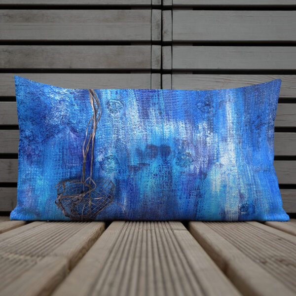 Premium Art Pillow. Artwork Blue June by Krystman - Image 4