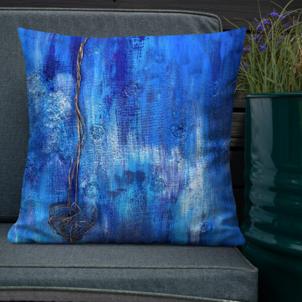 Premium Art Pillow. Artwork Blue June by Krystman - Image 14