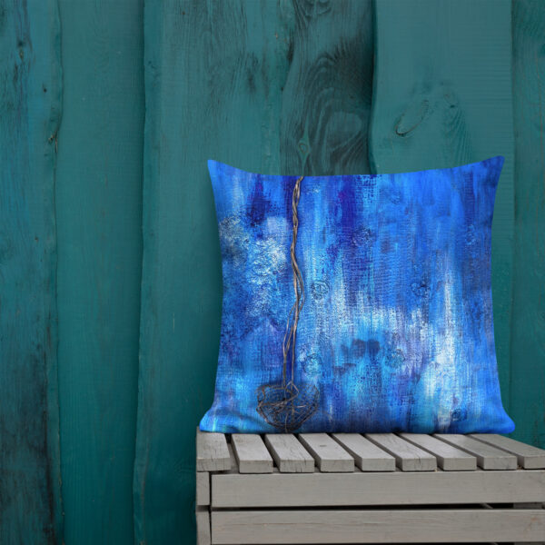 Premium Art Pillow. Artwork Blue June by Krystman - Image 12