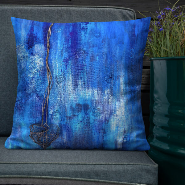 Premium Art Pillow. Artwork Blue June by Krystman - Image 11
