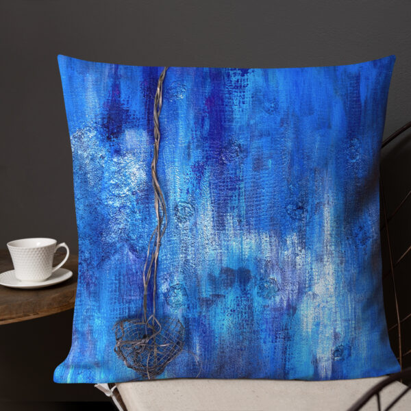 Premium Art Pillow. Artwork Blue June by Krystman - Image 10