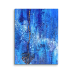 Art Print on Canvas. Blue June