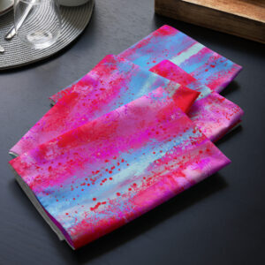 Cloth art napkin set. Pink Dreams