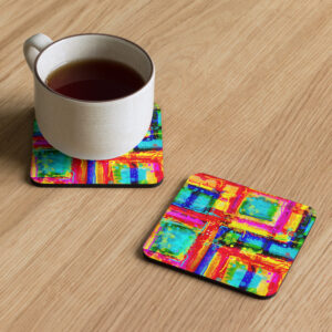 Cork-back coaster. Summer Symphony