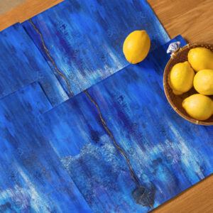 Placemat Set. Blue June