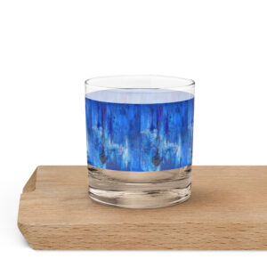 Rocks art glass. Blue June