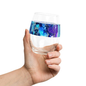 Stemless Wine and  Beverage Glass – Happiness is a Bubble