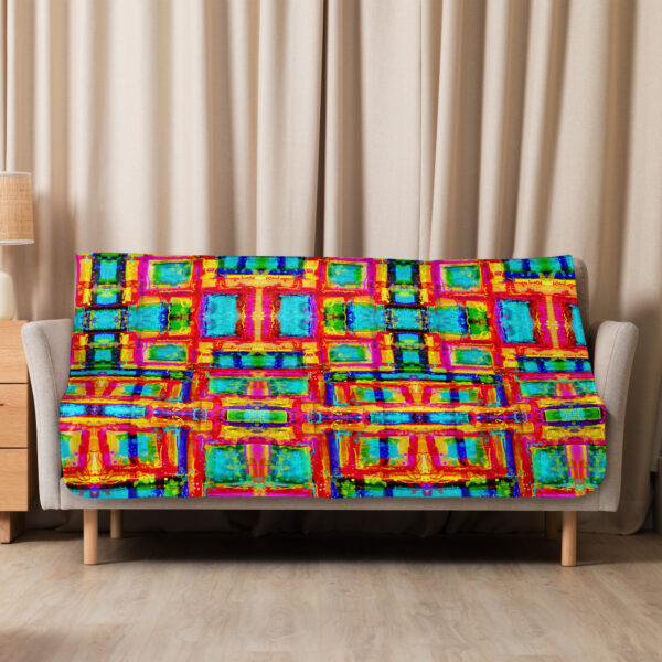 Sherpa blanket. Summer Symphony - Image 2