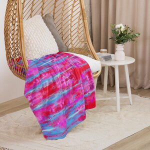 Sherpa blanket. Pink Dreams - 60×80