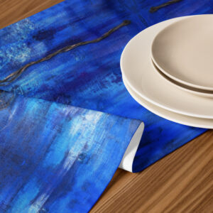 Table runner. Blue June