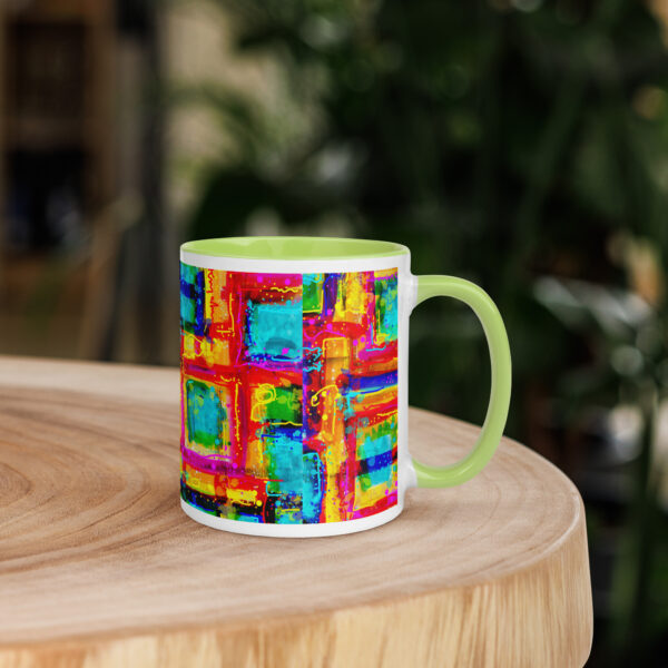 Art Mug with Color Pop Inside ( 4 colors to chose from). Summer Symphony - Image 5
