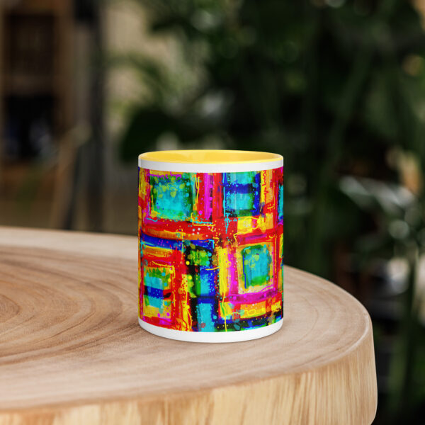 Art Mug with Color Pop Inside ( 4 colors to chose from). Summer Symphony - Image 6
