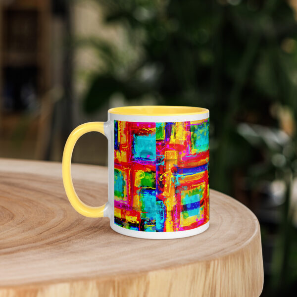 Art Mug with Color Pop Inside ( 4 colors to chose from). Summer Symphony - Image 7